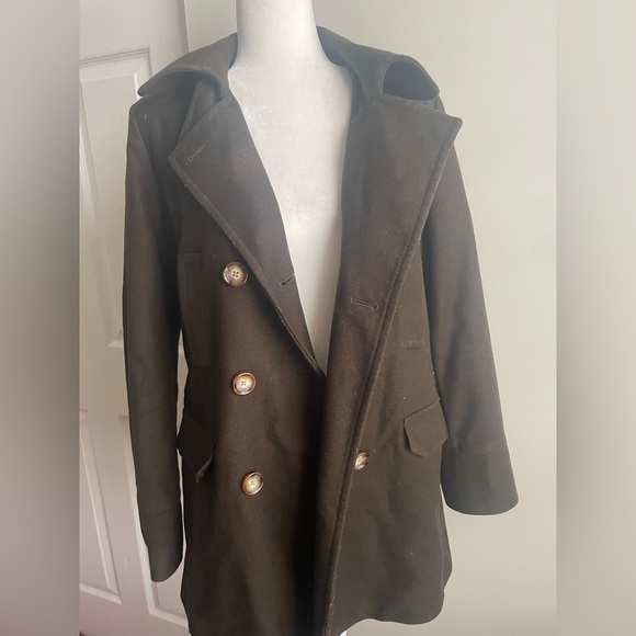 Michael Kors Wool Blended Double Chest Pocket Coat - Picture 2 of 3